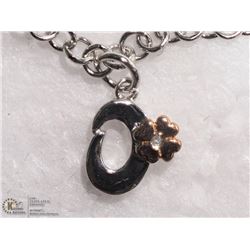 35) ST. SILVER RHODIUM PLATED DIAMOND BRACELET