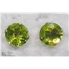 Image 1 : 36) 14KT YELLOW GOLD GENUINE PERIDOT EARRINGS