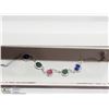 Image 1 : 47) STERLING SILVER GEMSTONE BRACELET