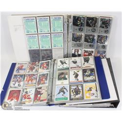 3 BINDERS OF ASSORTED HOCKEY CARDS