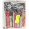 Image 1 : 6 PACKS OF 2 NEW MEGA SIZED SHARPIES