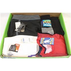 LARGE FLAT W/NEW MEN'SWEAR PRODUCTS -