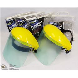 LOT OF 4 WELDERS LEATHER SPATS AND 2 GRINDING