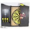 Image 1 : DARTBOARD CABINET WITH DARTS & SCORE BOARD.