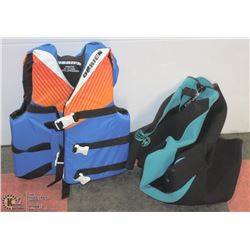 O'BRIEN LIFE JACKET WITH ONEIL SHRTY WETSUIT SIZE 6