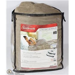SUNBEAM QUEEN HEATED BLANKET TAN COLOR