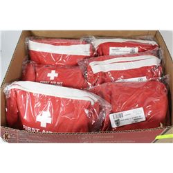 LOT OF 6 TRAVEL SIZED FIRST AID KITS