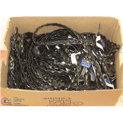 LARGE BOX OF NEW BELTS