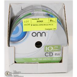 60 CDRW MEDIA DISK BULK PACK