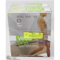 2 BOXES OF VEGAONE CHOCOLATE COCONUT CASHEW ALL