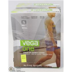 2 BOXES OF VEGAONE CHOCOLATE COCONUT CASHEW ALL