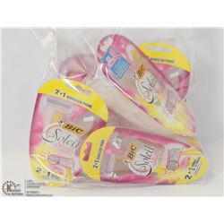 LOT OF 6 BICK SOLEIL RAZORS