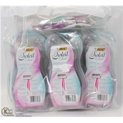 LOT OF 7 BICK SOLEIL RAZORS
