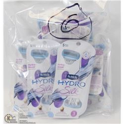 LOT OF SCHICK HYDRO SILK RAZORS