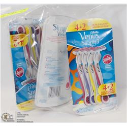 LOT OF 3 ASSORTED RAZOR PACKS