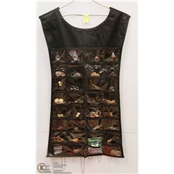 DUAL SIDED DRESS HANGING JEWELRY ORGANIZER