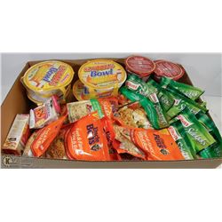 FLAT W/ UNCLE BENS RICE, SIDE KICKS, RICE BOWLS, &