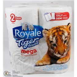 LOT OF 3 ROYALE 2PK TIGER TOWEL PAPER TOWELS