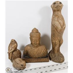 HEAVY SCULPTURES RABBIT, BIRD