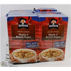 6 QUAKER MAPLE & BROWN SUGAR INSTANT OATMEAL