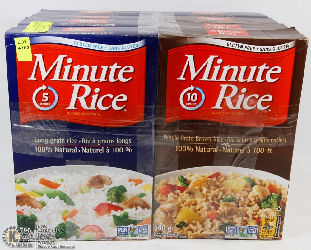 LOT OF 8 ASSORTED MINUTE RICE 600G & 700G BOXES