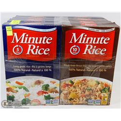 LOT OF 8 ASSORTED MINUTE RICE - 600G & 700G BOXES