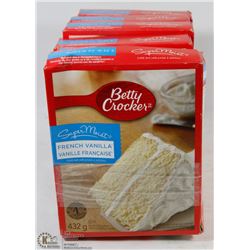 LOT OF 6 BETTY CROCKER SUPER MOIST CAKE MIXES -