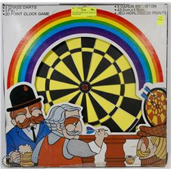 NEW DART BOARD WITH 3 DARTS IN ORIGINAL PKG.