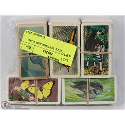 HUGE LOT OF VINTAGE RED ROSE CARDS.