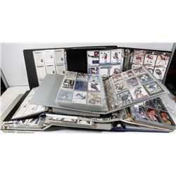 8 BINDERS FULL OF COLLECTIBLE HOCKEY CARDS.