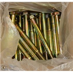 BOX OF 3/4 X 8" HEX CAP SCREWS APPROX. 25 PCS
