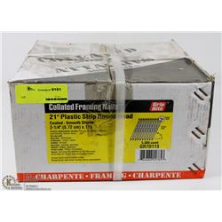 BOX OF GRIP RITE COLLATED FRAMING NAILS
