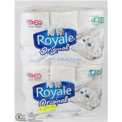 2 PACKAGES OF 12 ROYAL ORIGINAL TOILET PAPER