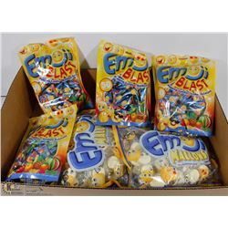 FLAT OF 6 BAGS OF EMOJI CANDY