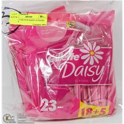 LOT OF 3 GILLETTE DAISY 23 PACKS RAZORS