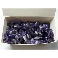 4 - POLISHED AMETHYST GEMSTONES