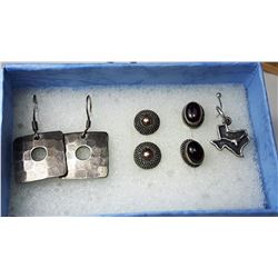 10 - LOT OF 3 VINTAGE 925 EARRINGS