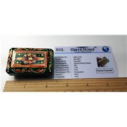 6 - NATURAL 485 CT EMERALD & COA