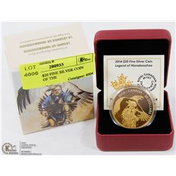 RCM 2014-$20 FINE SILVER COIN LEGENDS OF THE