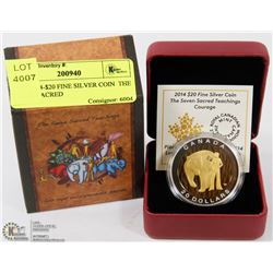 RCM 2014-$20 FINE SILVER COIN  THE SEVEN SACRED