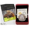 RCM 2015-$20 FINE SILVER COIN GRIZZLY BEAR