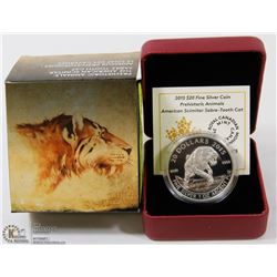 RCM 2015-$20 FINE SILVER COIN  PREHISTORIC ANIMALS