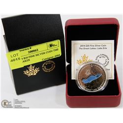 RCM 2014-$20 FINE SILVER COIN THE GREAT LAKES