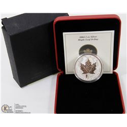.999 FINE SILVER MAPLE LEAF D-DAY CANADA 1-OZ COIN