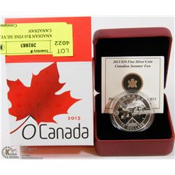 2013 CANADIAN $10 FINE SILVER COIN "CANADIAN
