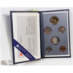 1993 CANADIAN 6 COIN SPECIMEN SET IN DISPLAY