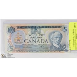 1979 $5 BANK OF CANADA BANK NOTE