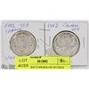 Image 1 : 47) TWO 1942 CANADIAN 50 CENT SILVER COINS.