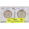 Image 1 : 45) 1940 & 1943 CANADIAN 50 CENT SILVER COINS.