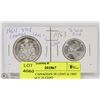 Image 1 : 35) 1964 CANADIAN 50 CENT & 1963 CANADIAN 25 CENT